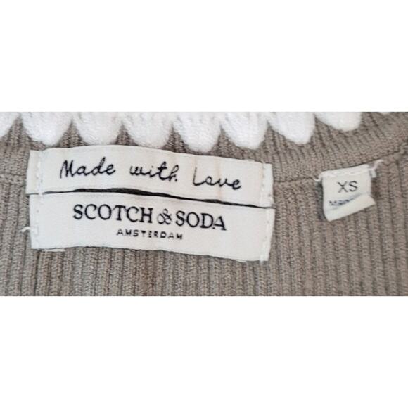 Scotch & Soda Knit Maritime Tank Top Green White Trim EUC XS - Picture 6 of 9